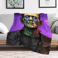 thumbnail image 6 of Horror Blanket Movie Flannel Throw Blankets Soft Pile Cozy Plush Throw Blanket for All Seasons, 3D Printed Warm Blanket for Sofa Beds Home Decor, 6 of 10