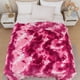 thumbnail image 4 of Manta de Franela, Suave Felpa, Cálida y Acogedora, con Diseño Tie-Dye, Ideal para Sofá, Cama, Oficina y Viajes. Varios Tamaños, Rosa Intenso, Fácil de Limpiar. 150/180/200Cm., 4 of 6