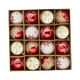 thumbnail image 5 of 16 piezas de adornos de bolas navideñas, adornos colgantes de Navidad a granel, rojo y dorado, 5 of 9
