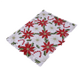 thumbnail image 2 of 5X Christmas Embroidered Table Runner, Luxury Holly Poinsettia Table Runner for Christmas Decorations, 15 x 70 Inch,5 x Christmas Table Runner,red & white, 2 of 8