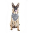 thumbnail image 1 of 8 Pack Paisley Polyester Pets Dogs Bandana Triangle Shape  - Oversized (Grey), 1 of 2