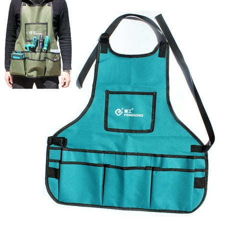 

Xinwanna Electrician Apron Tool Bag Adjustable Storage Pockets Waterproof Pouch Toolkit (Black)