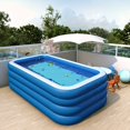 thumbnail image 3 of Large Inflatable Pool, Perfect for Family Water Fun and Backyard Pool Parties, Foldable and Portable, Available in 4/3-Layer Options with 2 Height Choices, 3 of 8