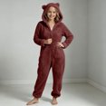 thumbnail image 4 of JOANKDMI Toddler Girls Fleece Size 2-3 Onesie Pajamas with Cute Ears Hood Zipper Front Fuzzy Warm Sleepwear Fluffy One Piece Jumpsuit for Winter Lounge Home Casual Nightwear, 4 of 7