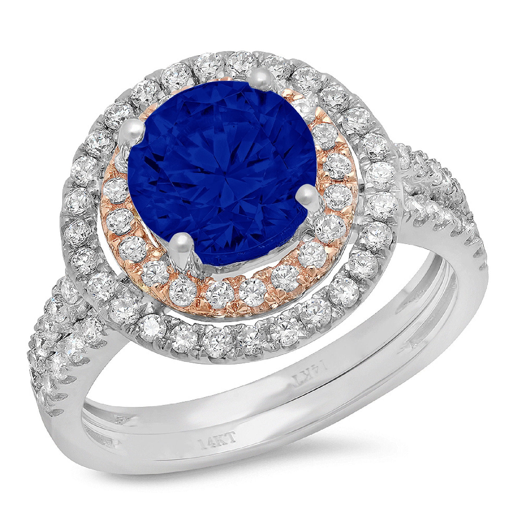 2.68ct Loose Emerald Cut Lab Created Blue Sapphire Gemstone 9 x 7mm 