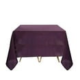 thumbnail image 6 of BalsaCircle 6 Pieces 70" x 70" Eggplant Purple Square Polyester Tablecloths Table Linen, 6 of 8