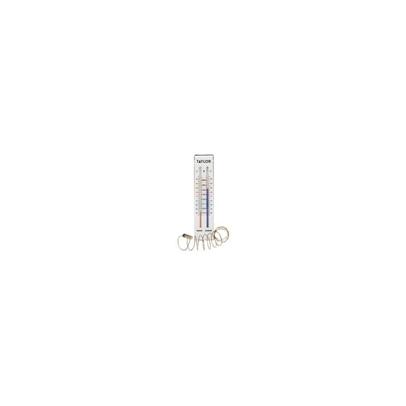 Taylor Tube Thermometer Plastic White 9.06 in.