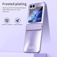 thumbnail image 6 of Dteck Case for Samsung Galaxy Z Flip 5 ,Luxury Plating Phone Case Hinge Protection Slim Hard PC Shockproof Slim Protective Cover for Samsung Galaxy Z Flip 5,Purple, 6 of 7