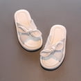 thumbnail image 4 of Toddler Little Kids Shower Pool Slide Sandals Soft-Soled Non-Slip Summer Home Slippers with Cute Bowknot, 4 of 5
