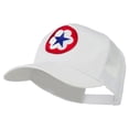 thumbnail image 2 of WWII Army Service Forces Patched Mesh Back Cap - White OSFM, 2 of 5