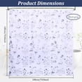 thumbnail image 2 of Floral Shower Curtain Botanical Print Fabric Shower Curtain with 12 Hooks, Waterproof Watercolor Vintage Farmhouse Bathroom Decor, 70.8" x 70.8", 2 of 8