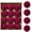 Wine Red, variant on Ayieyill 12 Pack Christmas Ball Ornaments, Flocked Christmas Tree Ornaments, Christmas Hanging Ornaments for Christmas Decorations Indoor, Wine Red