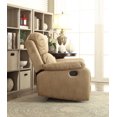 thumbnail image 2 of Fauteuil inclinable Bina d'ACME, microfibre polie brun clair, 2 of 3