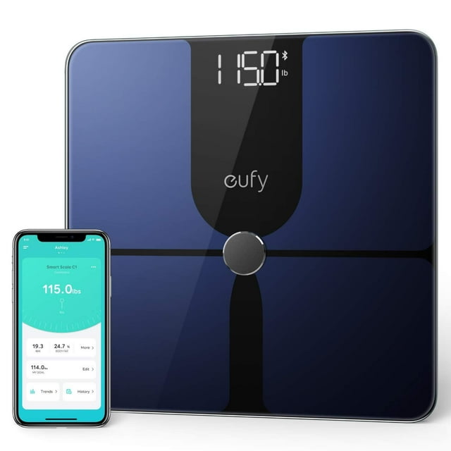 eufy by Anker, Smart Scale P1 con Bluetooth, báscula de grasa corporal, báscula de baño digital inal