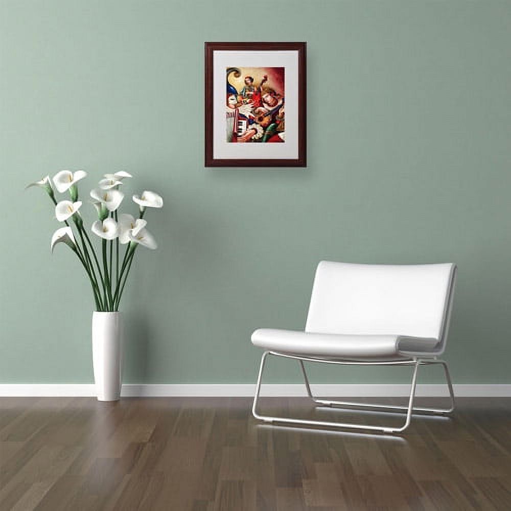 Trademark Fine Art "Inspiriacion" Canvas Art by Edgar Barrios, Wood Frame