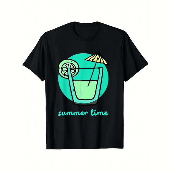 Men's Black Casual Crew Neck Short Sleeve T-Shirt 1 Pack