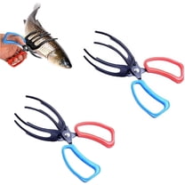2 Pcs Fish Claw Gripper, 2 Claw Metal Fish Control Clamp Claw Tong Grip Tackle Tool, Metal Fish Claw Catcher, Multifunctional Anti-Slip Fishing Pliers Gripper for Catch Fish Fishing Accessories