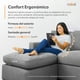 thumbnail image 3 of Sillón Individual Sala Seccional Modular Adapti Gris Niebla | Modulo C, 3 of 8