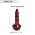 thumbnail image 4 of Unique Bargains 0.63" Motorcycle Slider Frame Aluminum Alloy Plastic Wheel Fairing Protection Crash Pad Protector Guard 2.4" 5.87"  Red 1 Pcs, 4 of 7