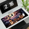 thumbnail image 3 of Spooky Halloween Night Witch Airedale Terrier Glowing Pumpkins Desk Mat Full Keyboard Mouse Pad Dale Waterside Dog Lover Large Mousepad - 12015, 3 of 5