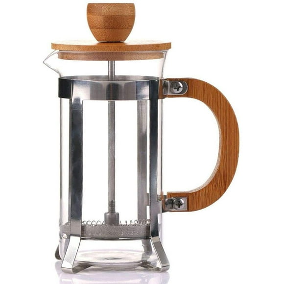 French Press Coffee Maker, Glass Classic Copper 304 Stainless Steel Coffee Press