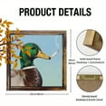 thumbnail image 6 of 2D Wooden Frame Wall Decoration Canvas Prints Smoking Animals, Illustrations of Ducks, Cows and Deer, Humorous Animal Art, Wooden Frame Canvas Decoration Paintings, Interior Home Wall Decoration Art T, 6 of 6