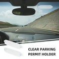 thumbnail image 4 of 2 soportes transparentes para permisos de estacionamiento con ventosas, acrílicos, para parabrisas de coche, transpondedor de peaje, transparentes., 4 of 7