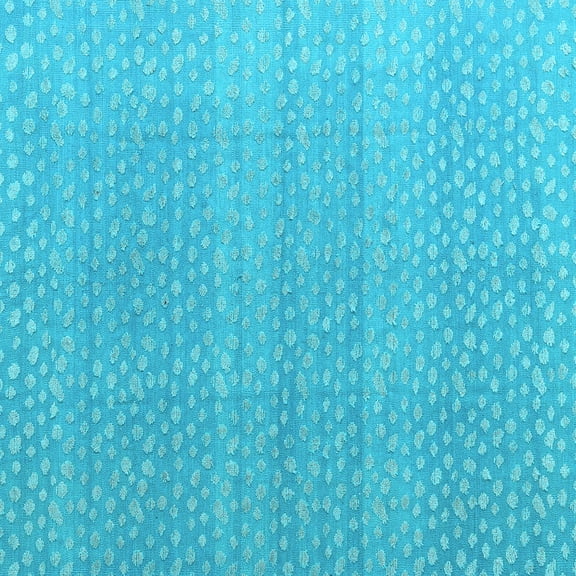 Ahgly Company Indoor Square Abstract Light Blue Modern Area Rugs, 8' Square