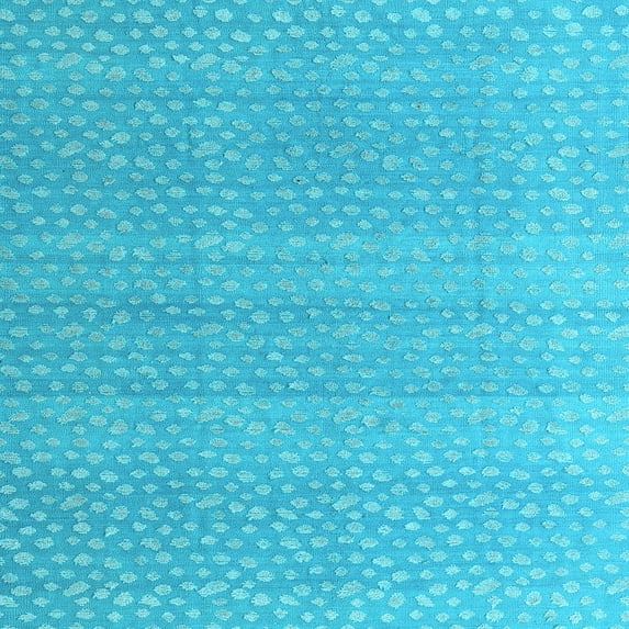 Ahgly Company Indoor Square Abstract Light Blue Modern Area Rugs, 4' Square