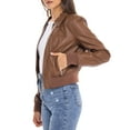 thumbnail image 3 of S.E.B. by Sebby Faux Leather Jacket, Lightweight Bomber (Women’s), 3 of 6