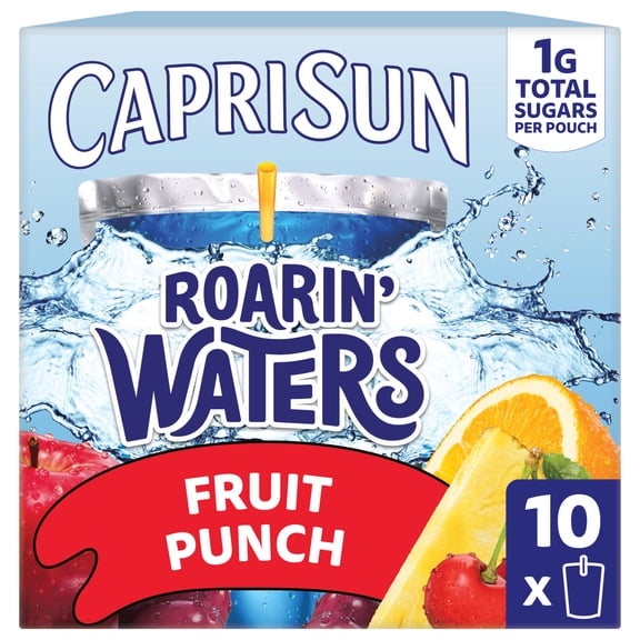 Capri Sun Roarin' Waters Flavored Water Beverage, Fruit Punch