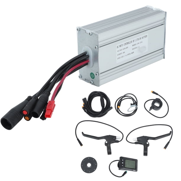 Kit De Controlador De Bicicleta Eléctrica De 36 V, 48 V, 1000 W, Acelerador De Pulgar, Sensor De Asistencia De Energía, Palanca De Freno, Motor Eléctrico, Kit De Controlador Sin