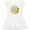 AA-White, variant on Inktastic My Mimi Loves Me with Sunflower Wreath Girls Baby Dress