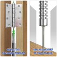 thumbnail image 2 of Spring Double End Nail Punch Set Center Hole Punch Spring Loaded Marker Metal Woodworking Drill Bit, 2 of 5