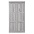 thumbnail image 5 of Euroco Pine Wood Twin Size Murphy Bed, Convertible Wall Bed into A Cabinet, Gray, 5 of 13