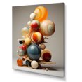 thumbnail image 2 of Designart "Marbles Pyramid Abstract Geometric II" Geometric Canvas Wall Art - Modern Colorful Abstract Modern Shapes Bedroom Canvas Wall Art, 2 of 6