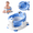 Blue, variant on MoreFeel Baby Bath Seat with 4 Suction Cups and Soft Cushion, Blue