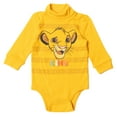 thumbnail image 4 of Disney Lion King Simba Infant Baby Boys 2 Pack Turtleneck Bodysuits Newborn to Infant, 4 of 5
