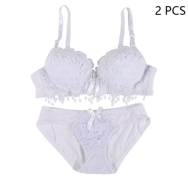 Zonghan Women Push Up Bra Set Girl Floral Lace Underwear Set Underwire  Brassiere Outfit Ladies Push Up Padded Bras Sets Lingerie Bras Panties Lace