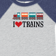 thumbnail image 4 of Inktastic I Love Trains Boys or Girls Baby Bodysuit, 4 of 5