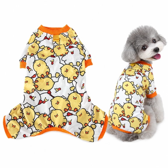 Riklu Dog Pajamas for Small Dogs, , Soft Stretchy Dog Pajama Onesie with Cute Print, Breathable Warm Dog Pjs for Small Cat