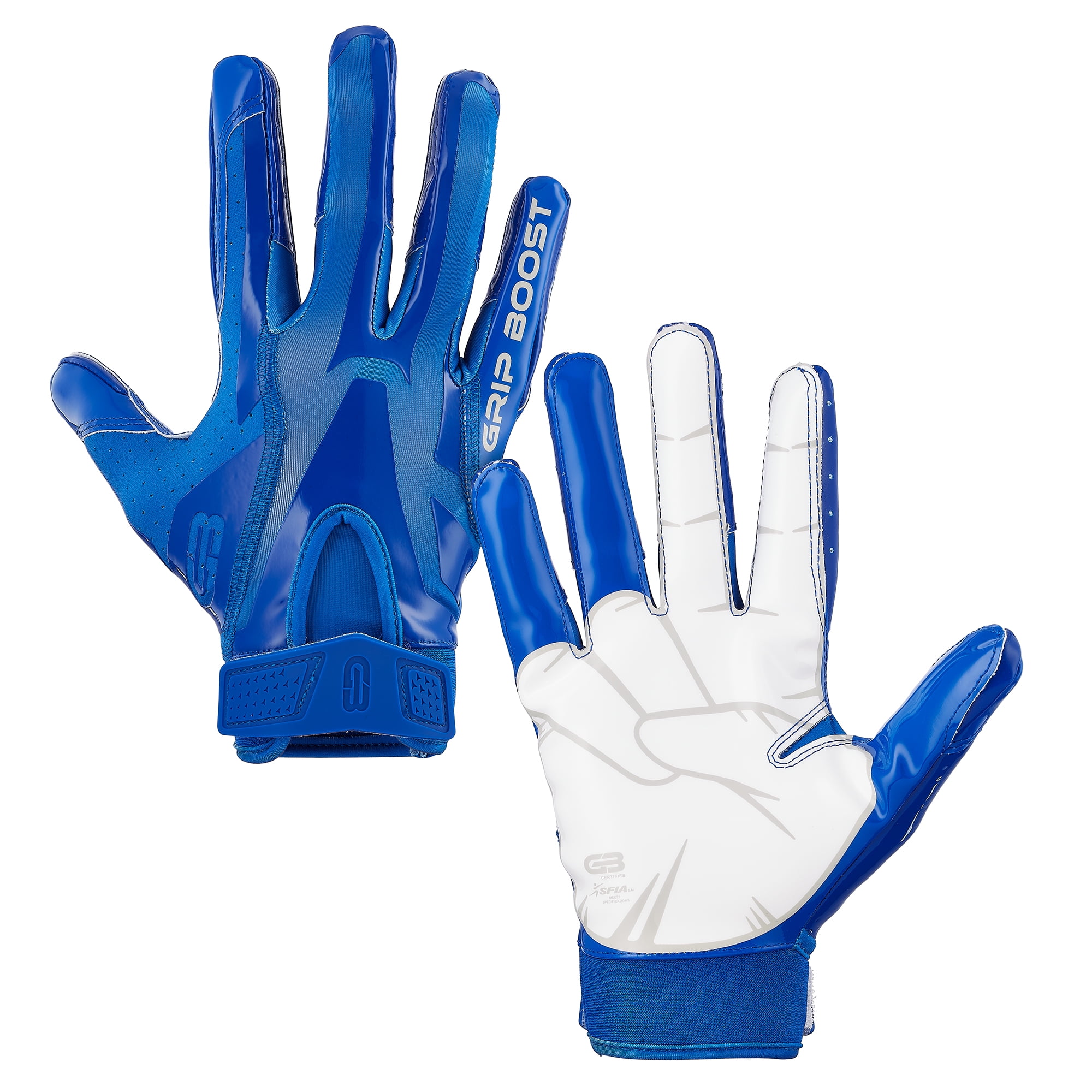 Pro Elite Football Gloves for Adults Grip Boost Peace, Shaka, and