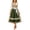Multicolor 10, variant on Women's German Dirndl Dress Costumes for Oktoberfest Carnival 3/4 Sleeve Square Neck Lace Dresses Multicolor XXL