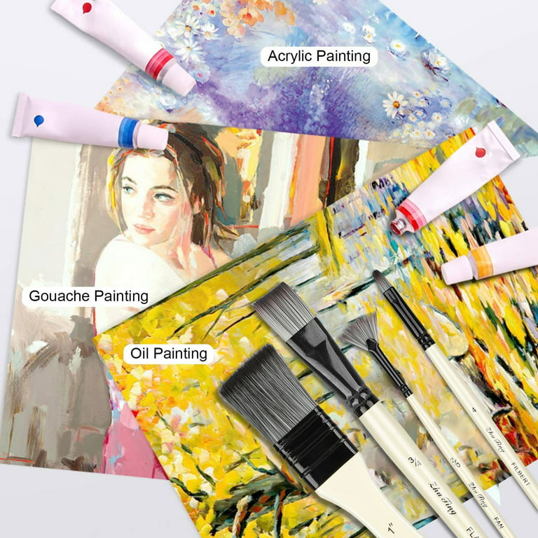 Marie's Paint Brush Art Pinceles Para Acrilico Y Oleowatercolor Brush Art  Oil Gouache Acrylic Painting Brush Set Art Supplies - AliExpress