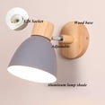 thumbnail image 5 of FSLiving USB Charging Dimmable Cordless Remote Control Battery LED Wall Lamp Fixture Low-Voltage 5V LED Modern Design Macaroon Grey Wall Sconce for Laundry Dorm Bedroom - 1 Pack, 5 of 6