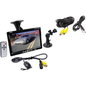 Pyle Plcm7500 Rear View Backup Car Camera Screen Monitor System W Parking And Reverse Assist Safety Distance Scale Lines Waterproof Amp Night