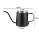 thumbnail image 3 of Jarra espumadora de leche de acero inoxidable de 350 ml con líneas de doble escala, diseño de boca estrecha Jarra de vapor de café con leche artística con bolígrafo artístico para baristas, 3 of 6