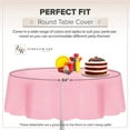 thumbnail image 3 of HAHDAXIA Rose Lot de 12 Nappe de Fête Standard Jetable en Plastique 84 Pouces Pouces Housse de Table Ronde par Zimpleware, 3 of 7