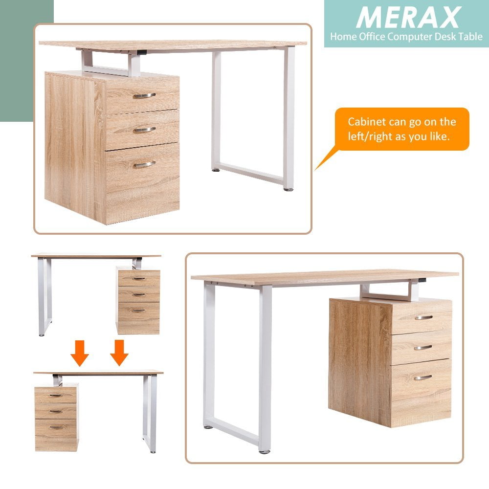 Merax Home Office Computer Desk Writing Table Workstation With