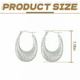 thumbnail image 3 of DESIGNICE Statement Earrings for Women,alloy Plated C-Shaped Hoop Drop Earrings,Hoop Earrings for Women Gift Sentiment,Style6, 3 of 7